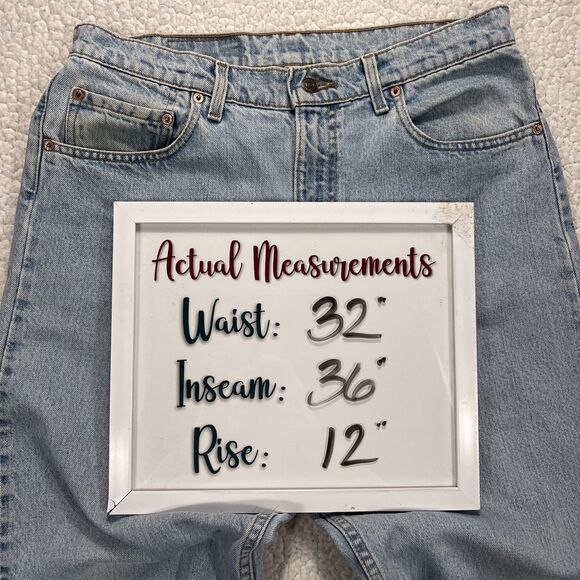 Levi’s 550 Relaxed Fit Jeans Men’s 36x36 (Actual 32x36) Grunge Normcore Casual - Picture 9 of 9